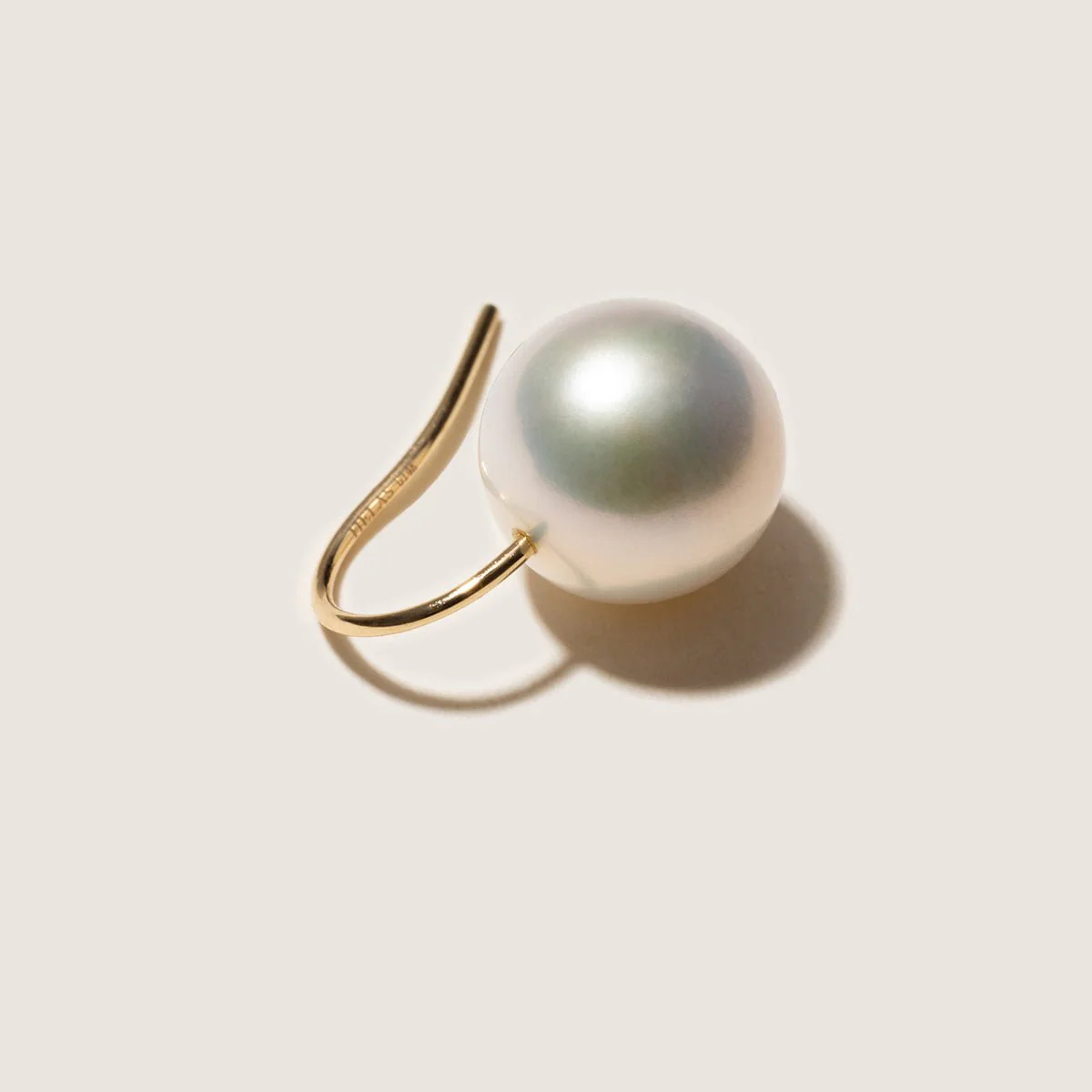 10-11mm Freshwater Edison Pearl 14K Gold French Hook Earrings - Image 5