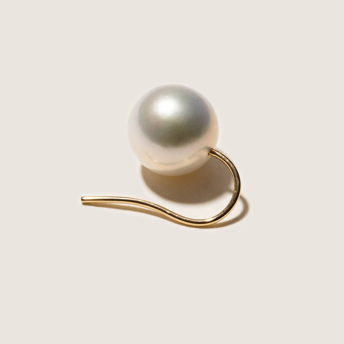 10-11mm Freshwater Edison Pearl 14K Gold French Hook Earrings - Image 6