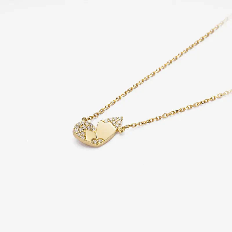 18K Gold Butterfly Diamonds Necklace - Image 3