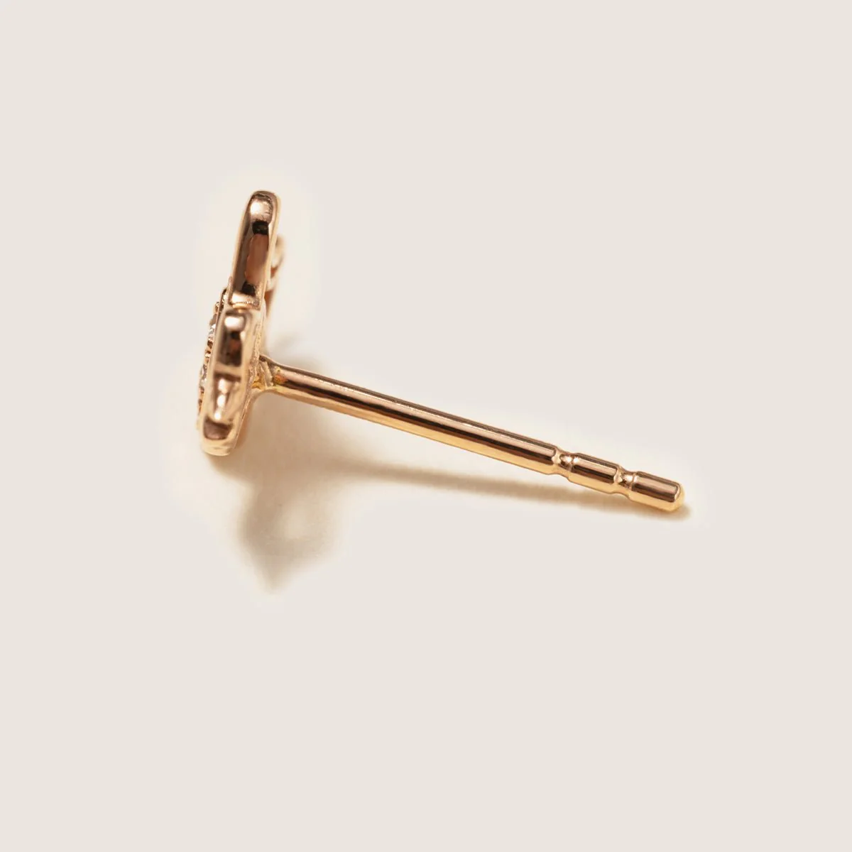9K Rose Gold Lab-Grown Diamonds Lucky Flying Horse Studs Earrings - Image 8