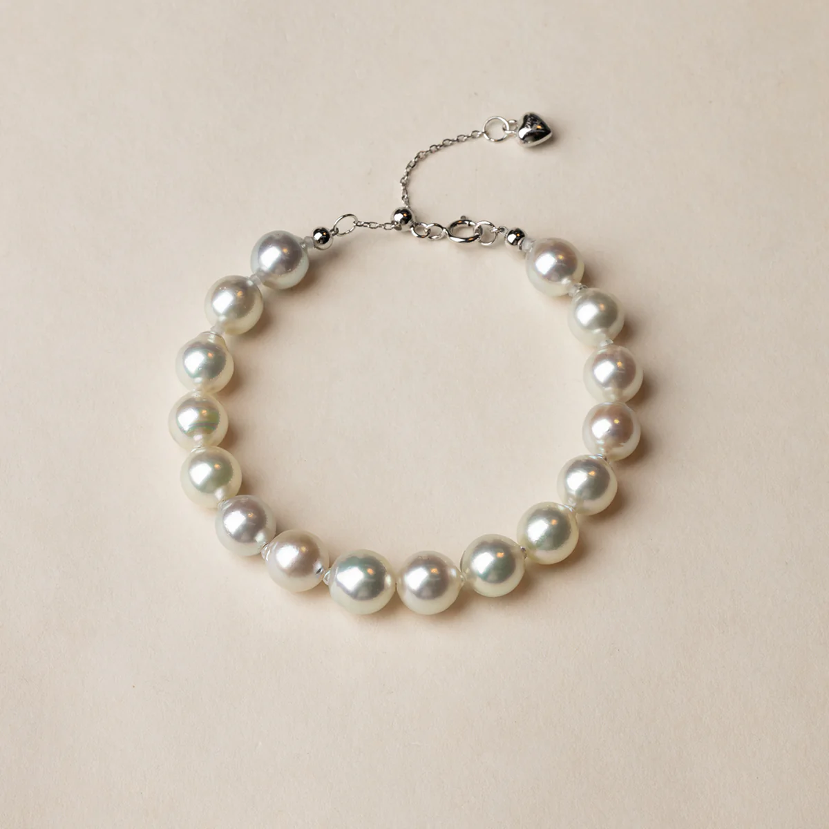 Akoya Baroque Pearl Dreamy Iridescent Luster Bracelet in 925 Sterling Silver - Image 2