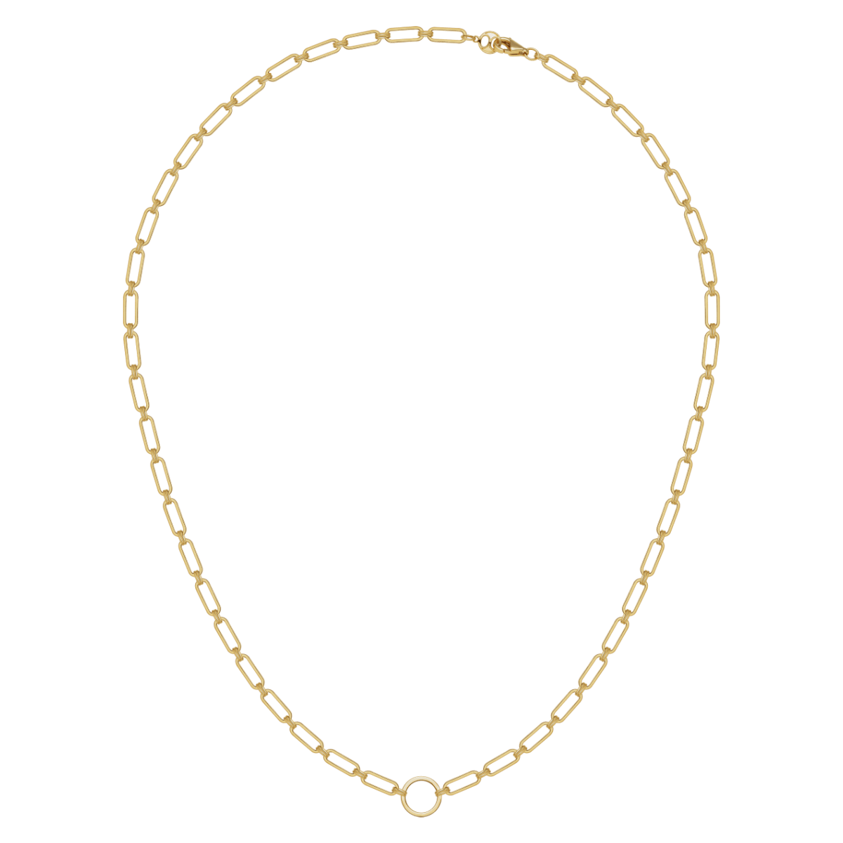 Akoya Pearl 18K Gold Diamond Lever Pendant Interlock Necklace