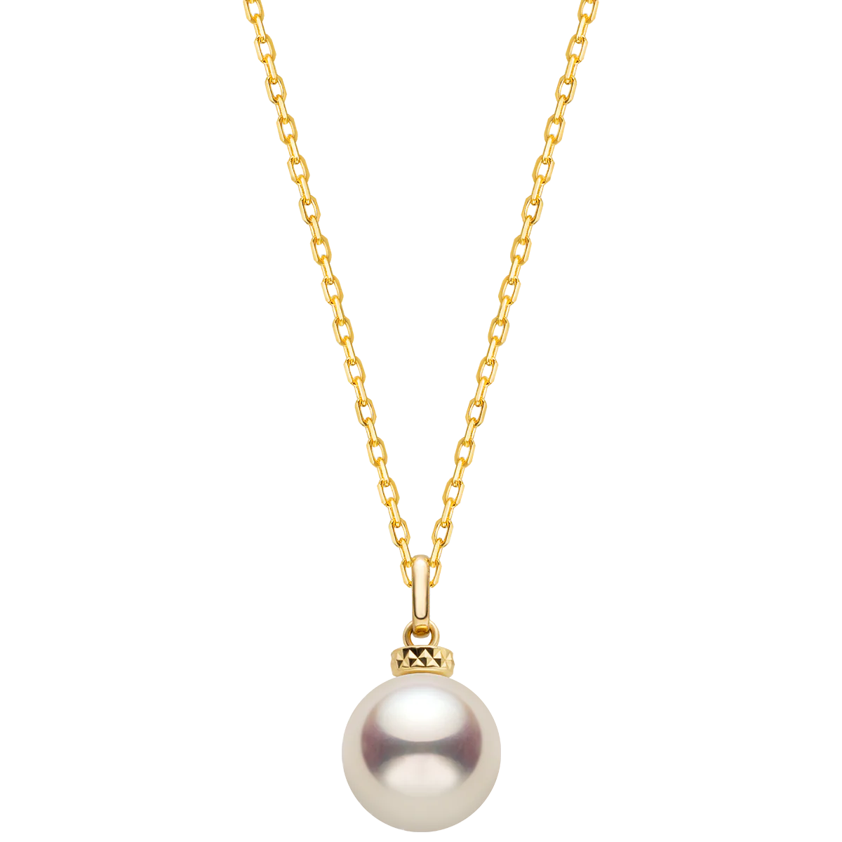 Akoya Pearl 18K Gold Italian Casual Style Pendant Necklace