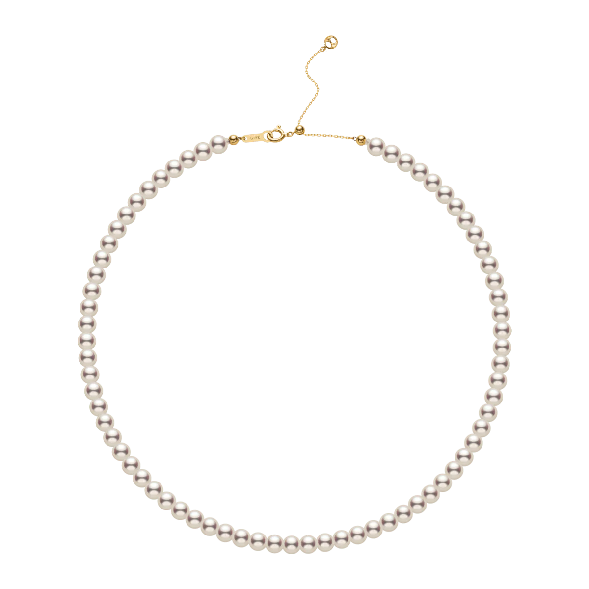 Akoya Pearl 18K Gold Lustre Classic Strand Necklace - Image 5