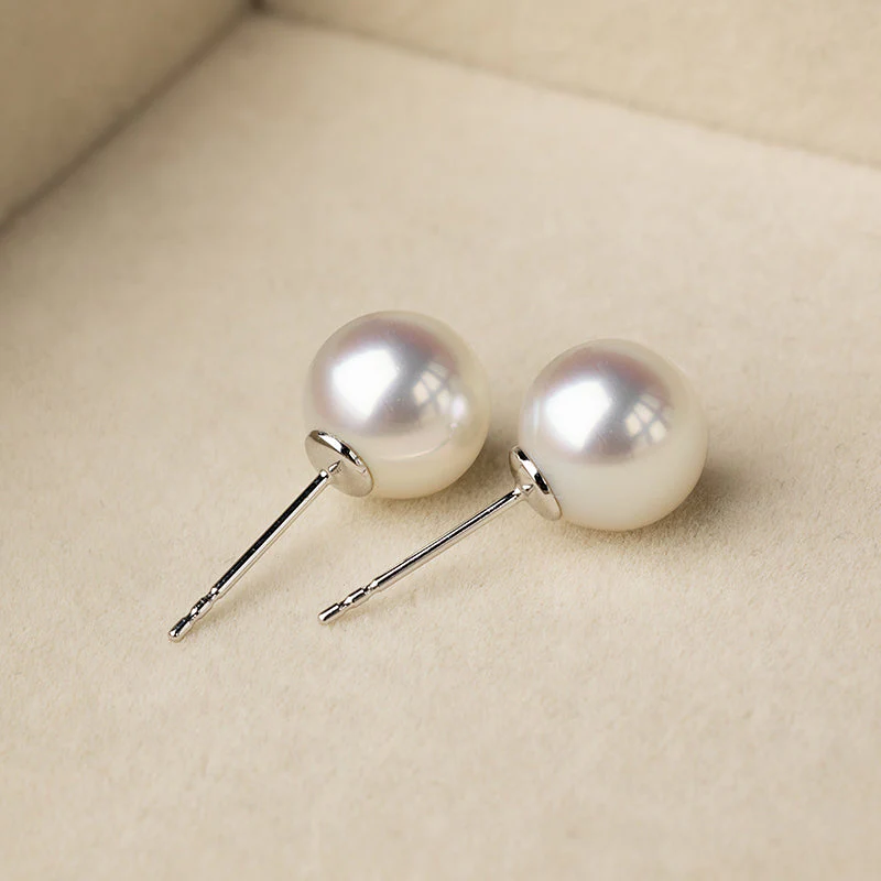 Bun-Styled South Sea Pearl Studs Earrings - Image 5