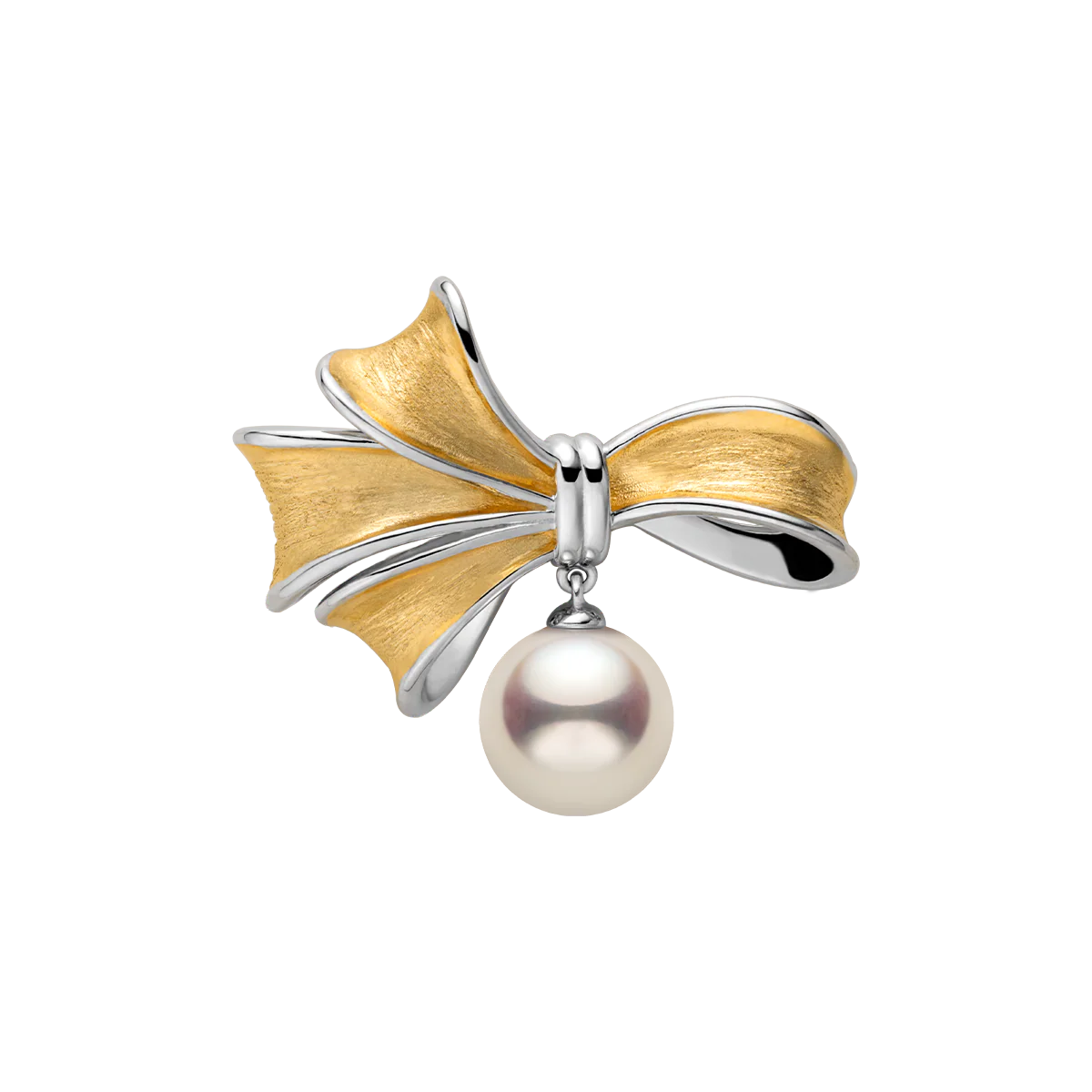 Freshwater Edison Pearl 925 Sterling Silver Lustrous Butterfly Brooch