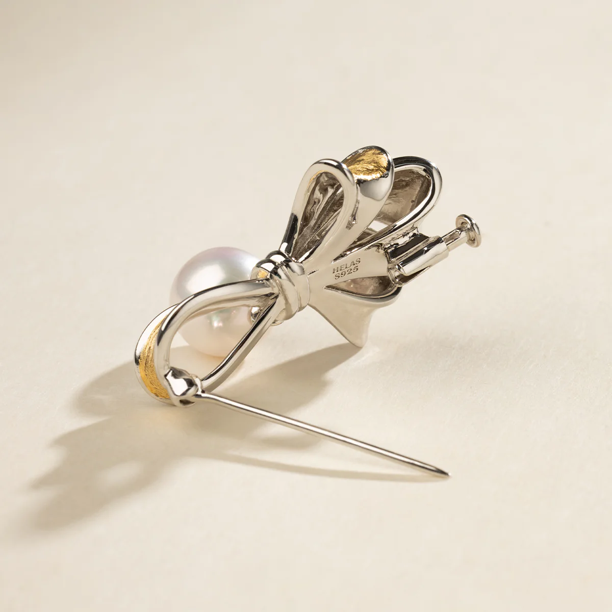 Freshwater Edison Pearl 925 Sterling Silver Lustrous Butterfly Brooch - Image 7