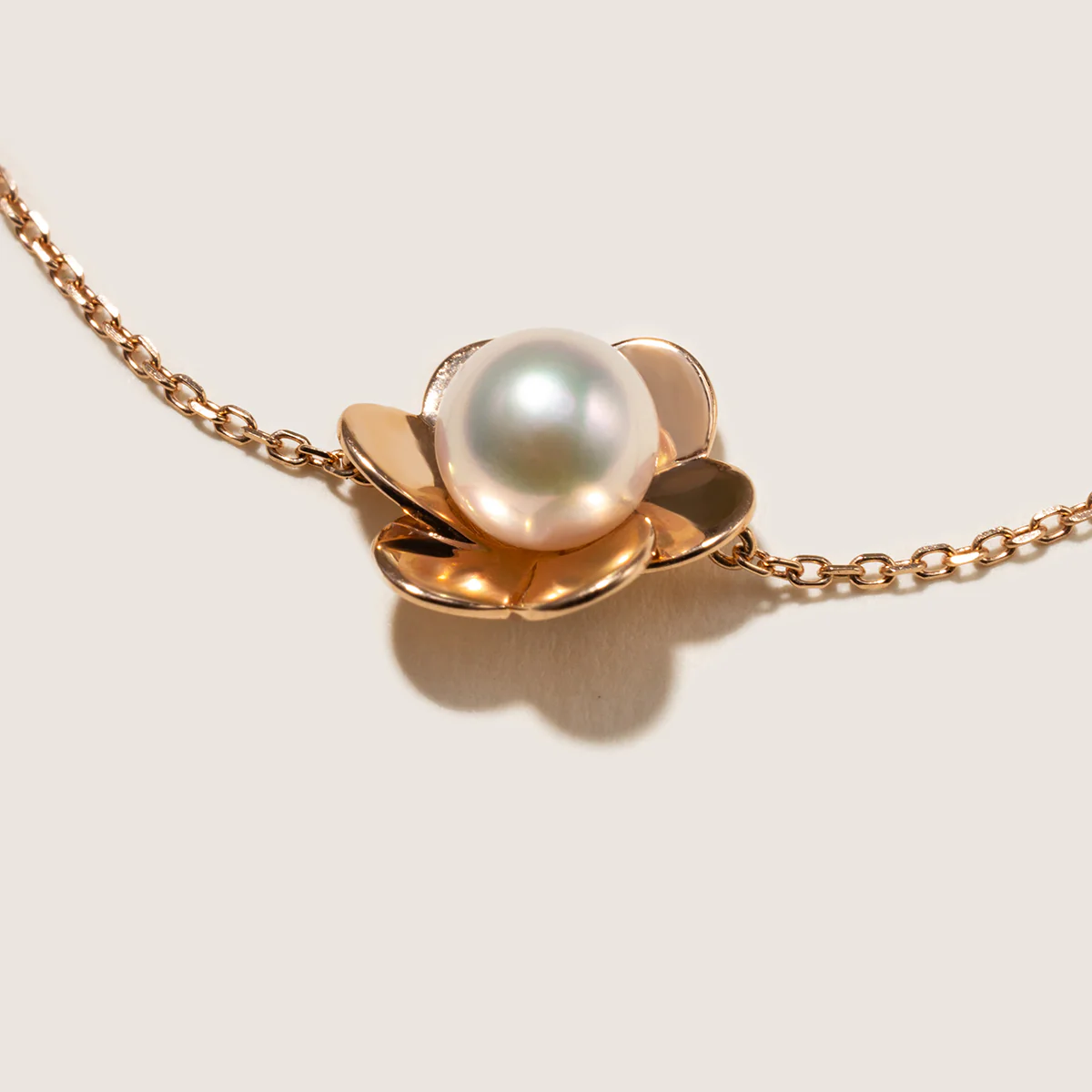 Freshwater Pearl 10K 14K Rose Gold Bloom Dew Bracelet - Image 7