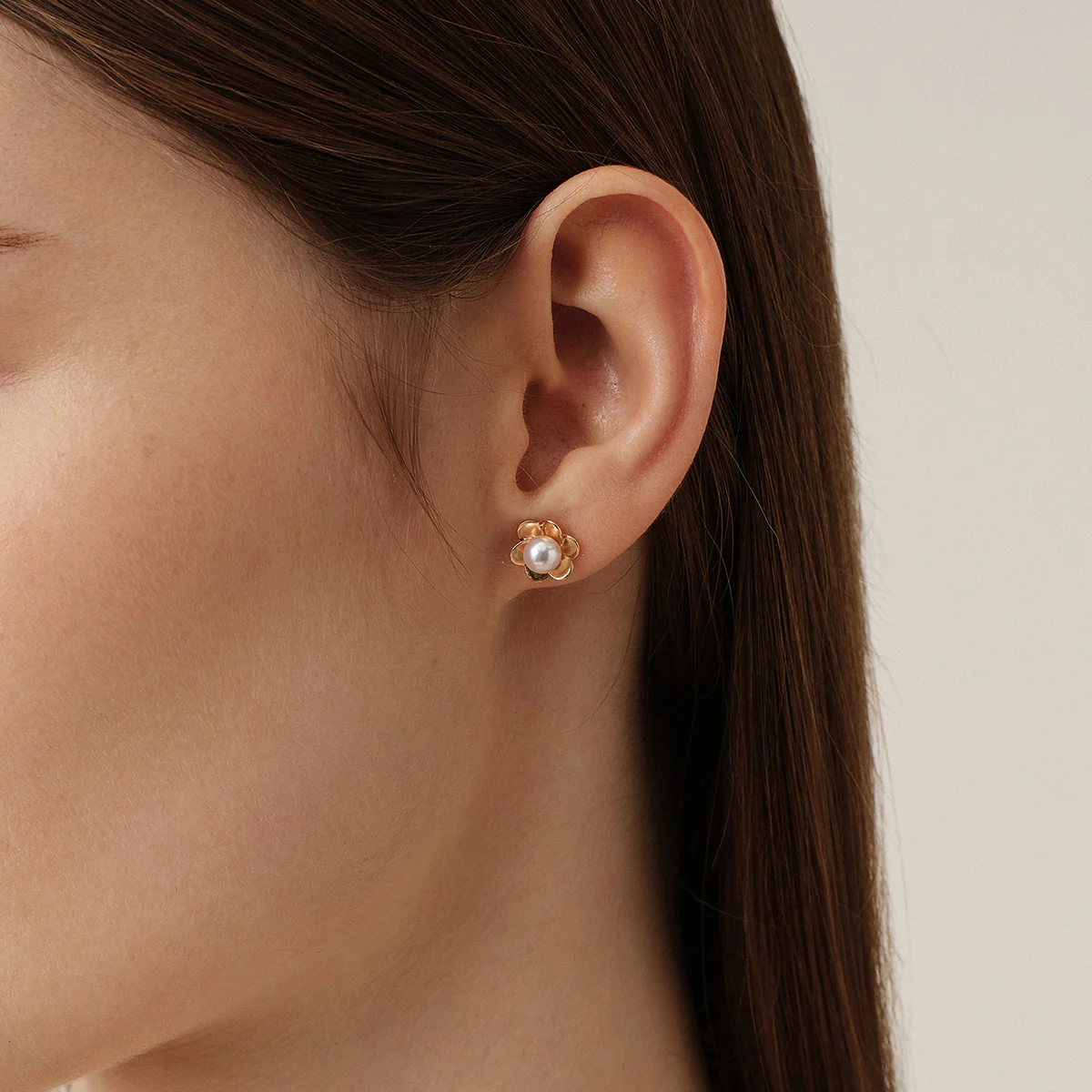 Freshwater Pearl 10K 14K Rose Gold Bloom Dew Earrings - Image 8