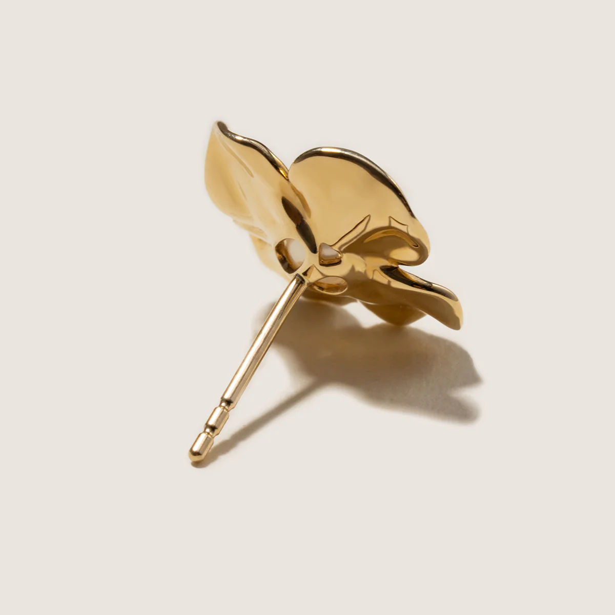 Freshwater Pearl 10K Gold Wild Bloom Stud Earrings - Image 9