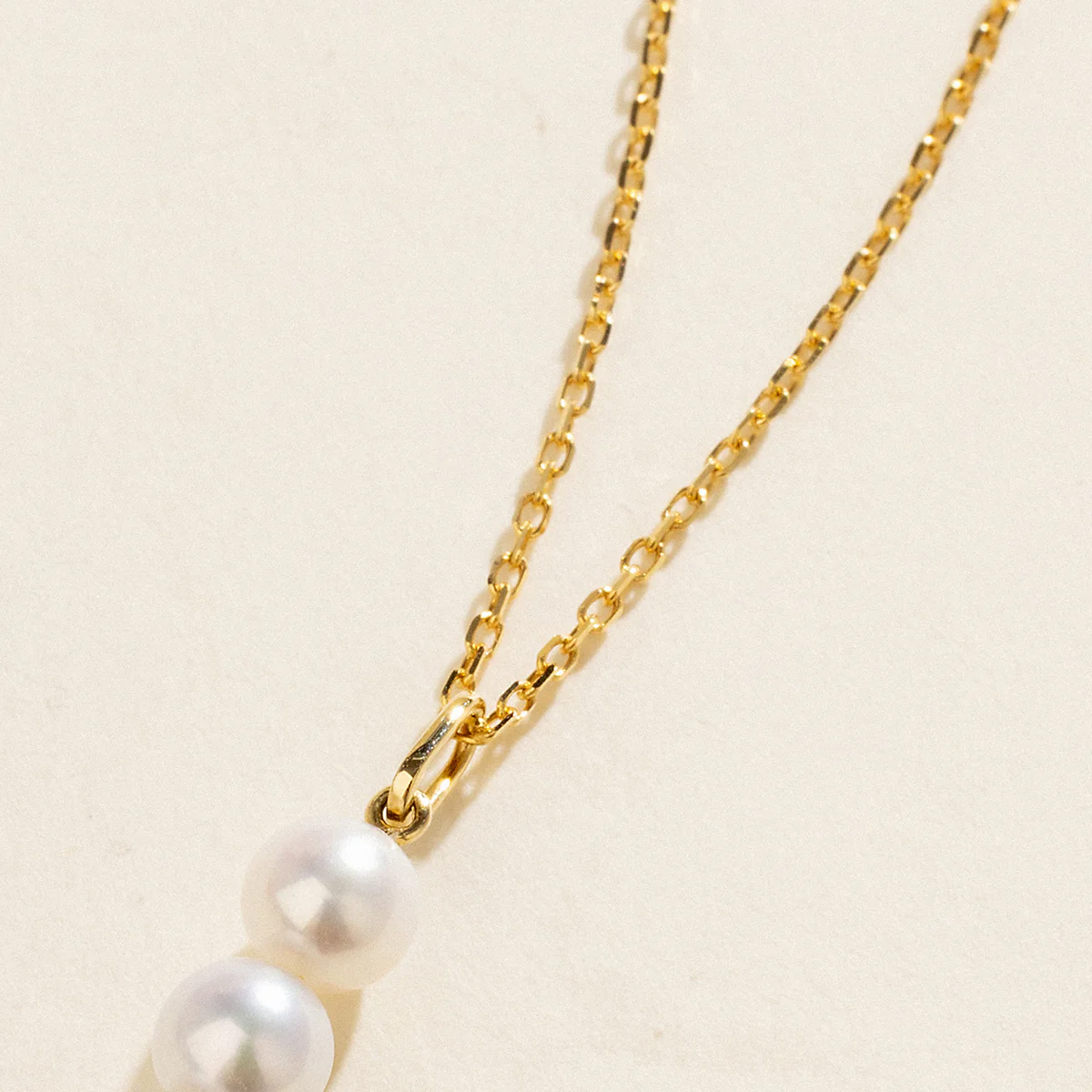 Freshwater Pearl 10K Yellow Gold Triple Drop Tassel Pendant Necklace - Image 7