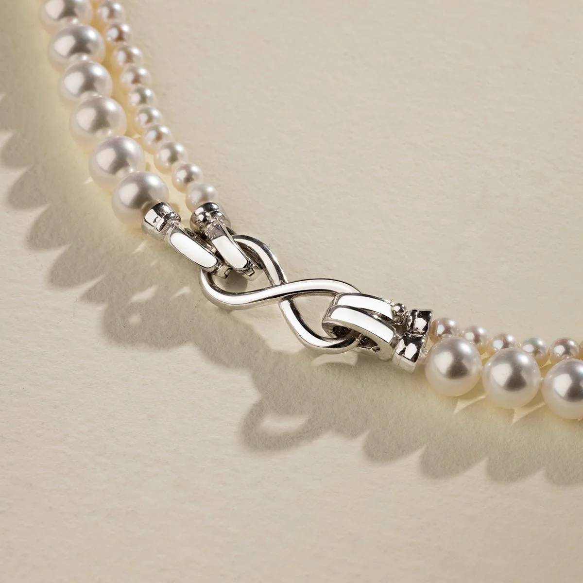 Freshwater Pearl & 925 Sterling Silver Removable Double-Strand Necklace - Image 11