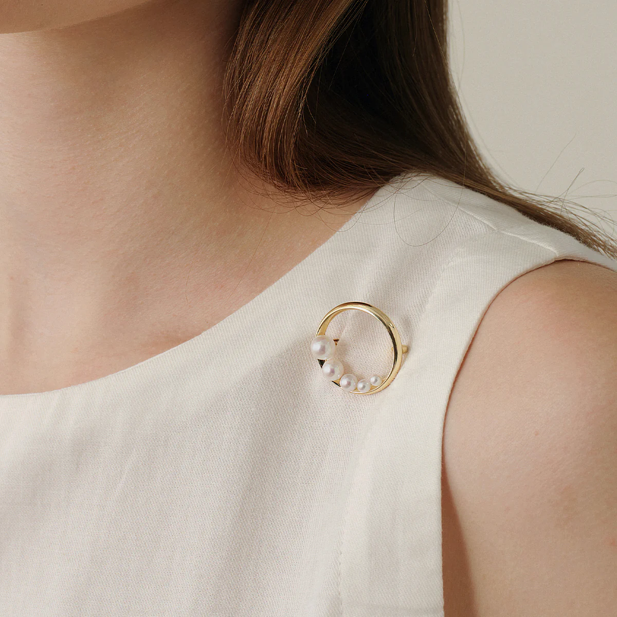 Freshwater Pearl 925 Sterling Silver Waltz Style Brooch - Image 7