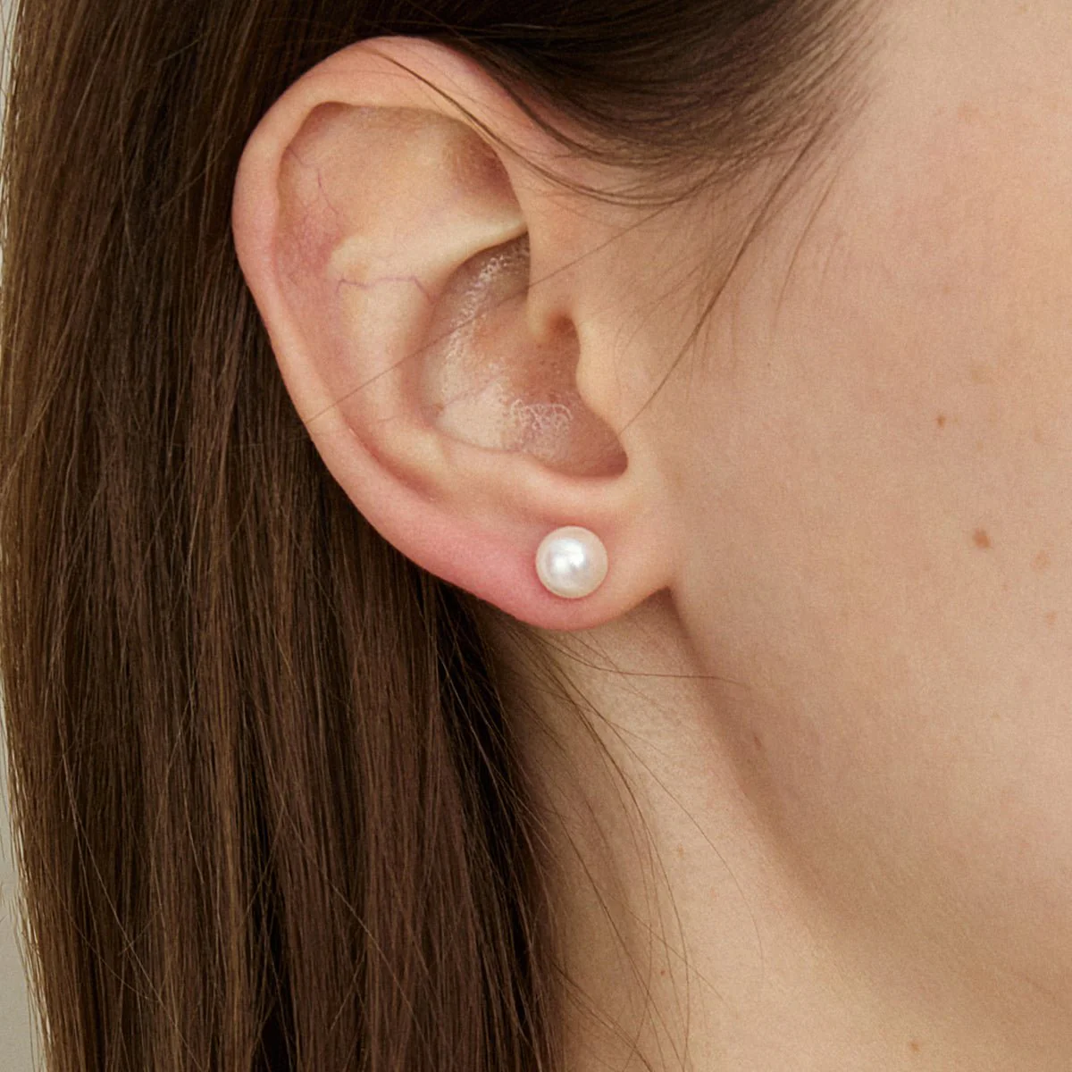 Freshwater Pearls 14K Gold Fashion Double Modular Earrings - Image 3