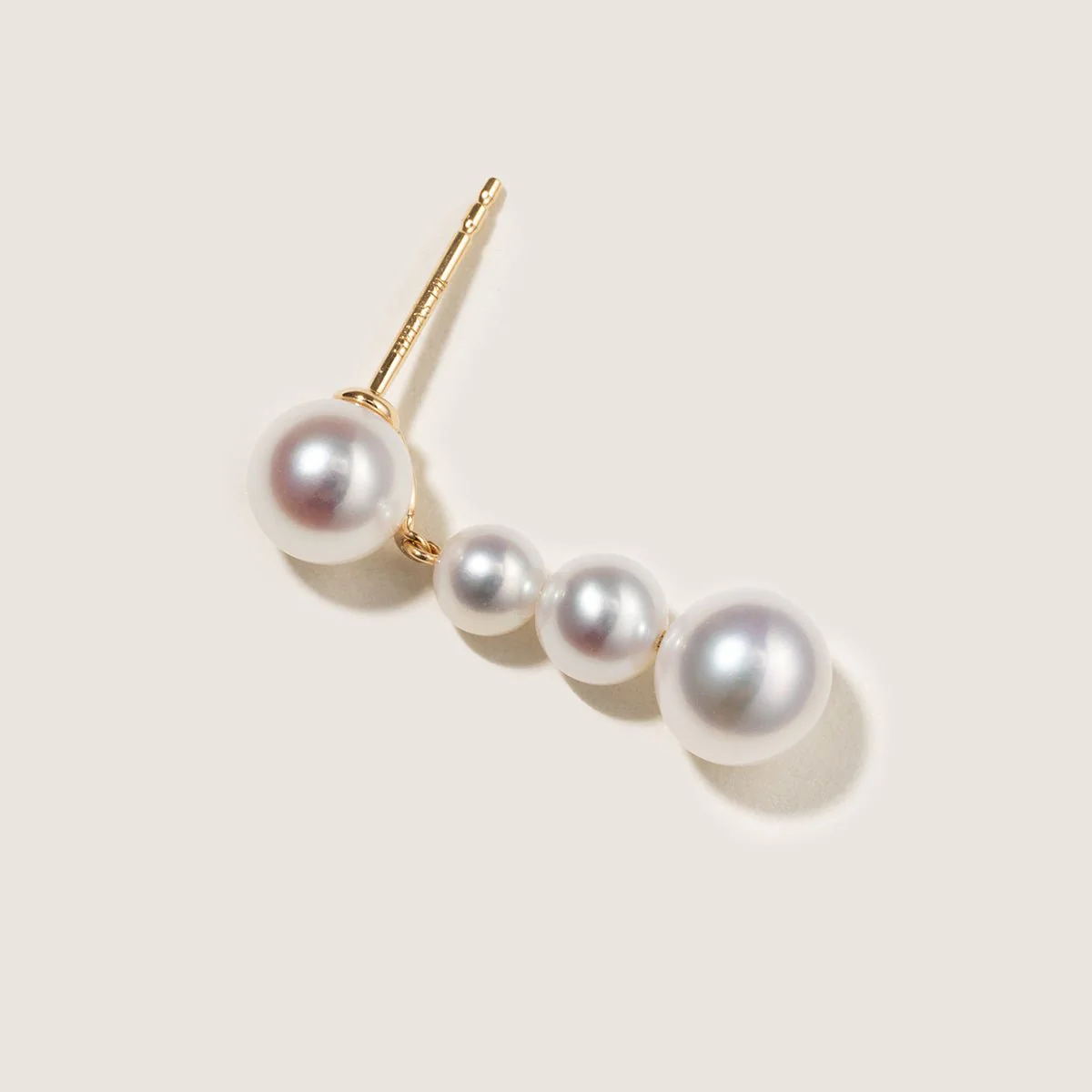 Freshwater Pearls 14K Gold Gradient Breeze Earrings - Image 3