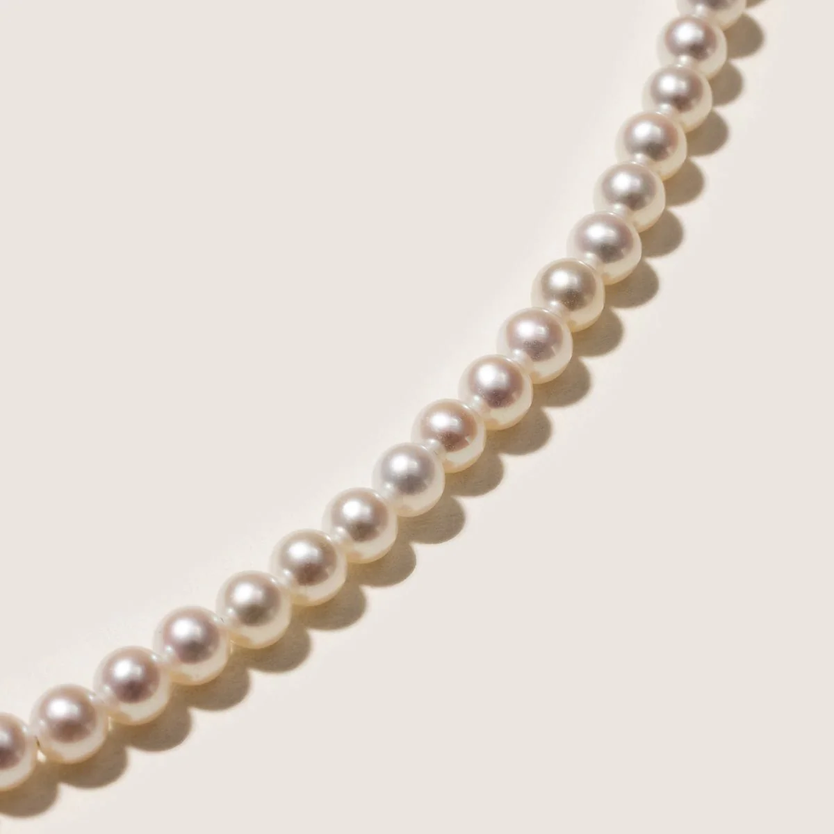 Freshwater Pearls 14K Gold Lab-Grown Diamonds Flicker Strand Necklace - Image 8