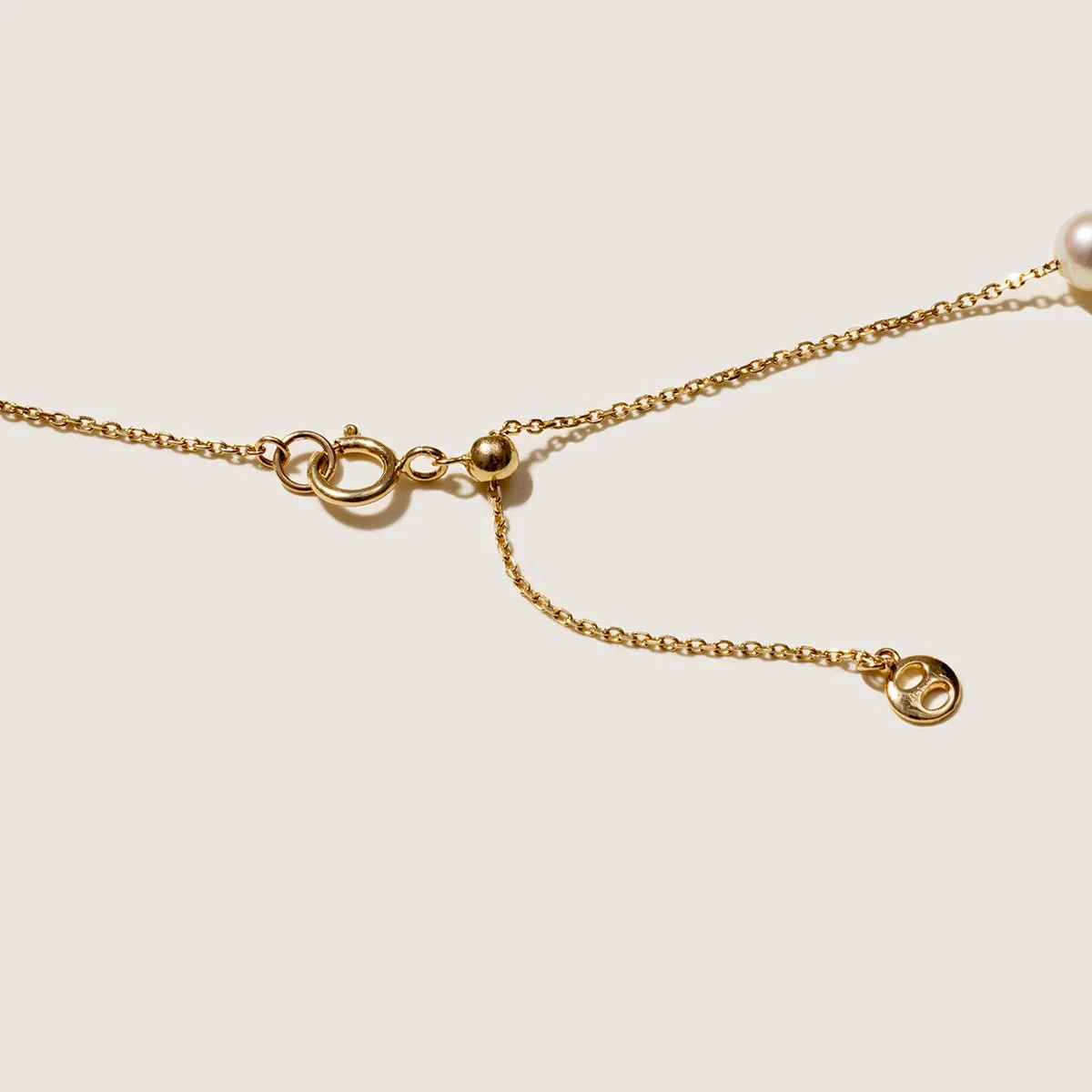 Freshwater Pearls 14K Gold Lab-Grown Diamonds Hidden Glint Necklace - Image 8