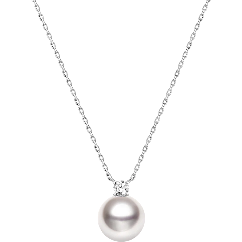 Premier Akoya Pearl 18K Gold Diamond Necklace