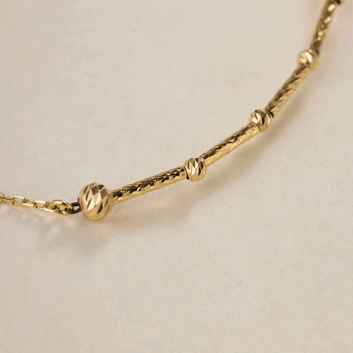 Tahitian Keshi Pearl 18K Yellow Gold Irregular Bracelet - Image 3