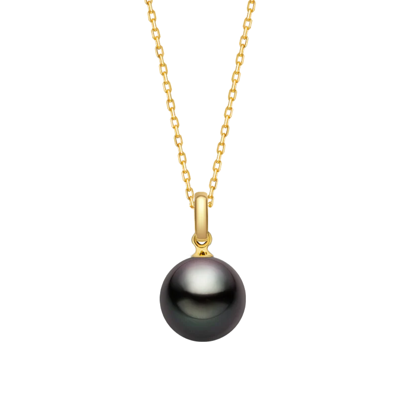Tahitian Pearl 18K Gold Simple Pendant Necklace